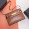 Saint Laurent Small Manhattan Shoulder Bag In Box Leather Brown/Gold
