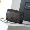 Saint Laurent Small Niki Bag In Grained Lambskin Chocolate/Gold